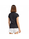 Dámske tričko adidas Essentials Linear Cotton Black JC8238, čierne